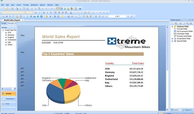 crystal reports version 10